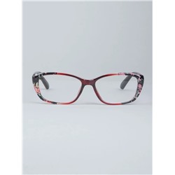 Готовые очки Восток 6637 Черный Красный (Цветы) (+5.00)