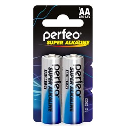 Батарейки Perfeo (Перфео) Super Alkaline АА, LR6/2BL, 2 шт