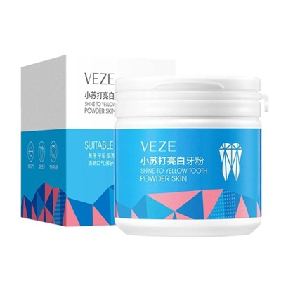 VEZE, Отбеливающий зубной порошок Veze Shine to Yellow Tooth, 50 гр