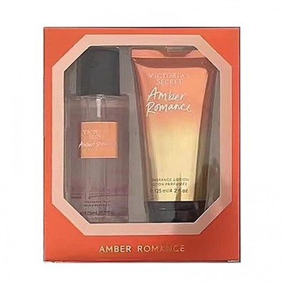 Подарочный набор лосьон и спрей для тела Victoria's Secret Amber Romance 2 в 1 (125 мл )