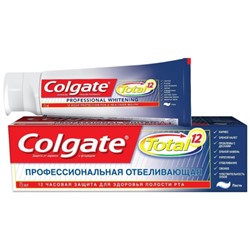 Зубная паста Colgate (Колгейт) Total Профессиональная отбеливающая, 75 мл