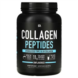 Sports Research, Коллагеновые пептиды, без вкусовых добавок, 32 унции (2 фунта)