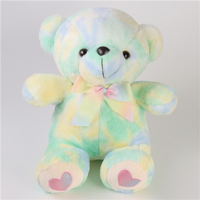 Мягкая игрушка «Медведь» с бантиком, цвет зелёный, 43 см