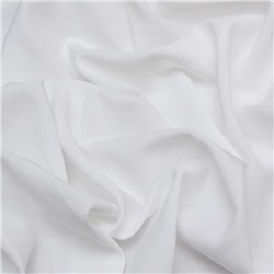 Ткань плательная, гладкокрашенная, стрейч, ширина 145 см, цвет молочный