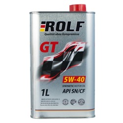 Моторное масло Rolf GT 5W-40 SN/CF синтетическое, 1 л