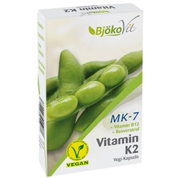 BjokoVit (Бйоковит) MK-7 Vitamin K2 Vegi-Kapseln 60 шт