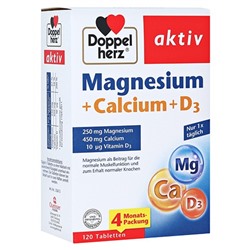 Doppelherz (Доппельхерц) Magnesium + Calcium + D3 Tabletten 120 шт