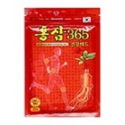 ПЛСТ Пластырь для тела с красным женьшенем KOREAN RED GINSENG 365 PAD  набор 20шт