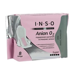 Прокладки гигиенические Inso Anion O2 Super, 8 шт.