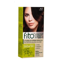 Стойкая крем-краска для волос Fito color intense тон 4.0 каштан, 115 мл