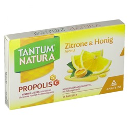 TANTUM (ТАНТУМ) NATURA Propolis mit Zitrone & Honig 15 шт