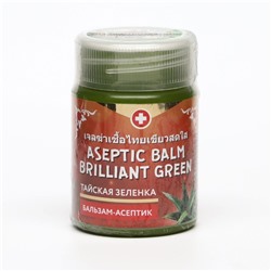 Зеленка тайская Binturong Aseptic Balm Brilliant Green с экстрактом алоэ вера, 50 г