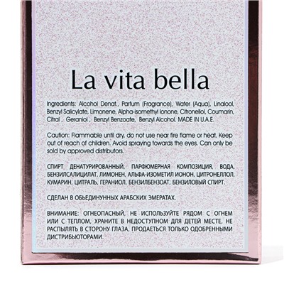 Парфюмерная вода женская La Vita Bella (по мотивам Lancome La Vie Est Belle), 100 мл