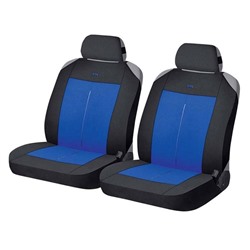 Накидки, на переднее сиденье, VERTICAL FRONT, сине-черный, трикотаж
