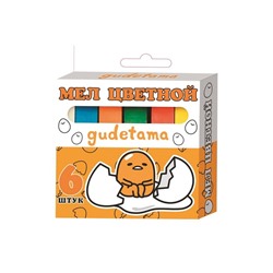 Мел цветной «Gudetama», 6 шт.