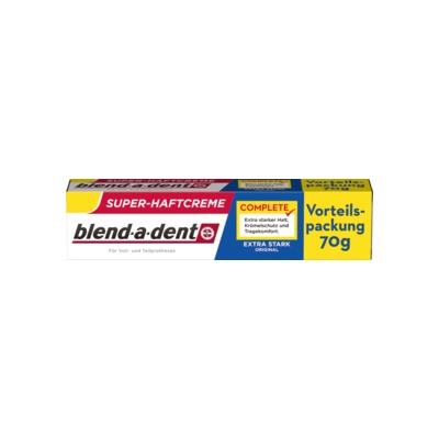 blend-a-dent Complete extra stark Сверхсильный крем для фиксации зубных протезов, 70 г