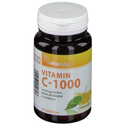 vitaking VITAMIN C-1000 mit Bioflavonoide, витакинг Витамин С-1000 с шиповником,  биофлавоноиды 30 шт