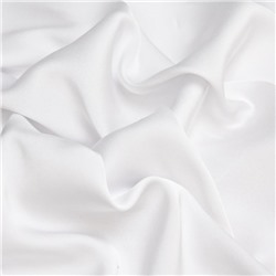 Ткань плательная сатин, стрейч, ширина 150 см, цвет белый