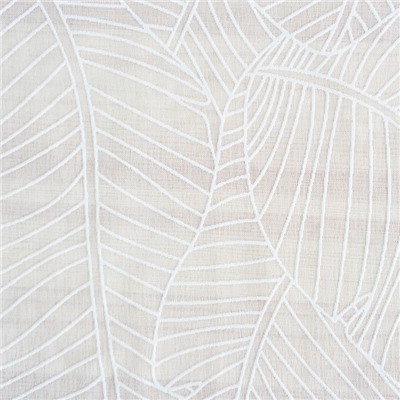 Штора - тюль «Листья», с резиновым рисунком, 300х260 см