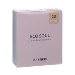 СМ ECO SOUL E Пудра для лица компактная тональная Eco Soul Essence Foundation Pact 23 Natural Beige(Refill) С/Г до 01.2025  скидка 80%