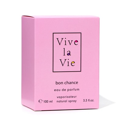 Парфюмерная вода женская Vive La Vie Bon Chance, 100 мл (по мотивам Chance eau Fraiche (Chanel)