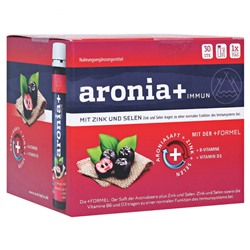Aronia+ Immun, Арониа + Витаминный комплекс для иммунитета с черной рябиной в питьевых ампулах, 30 X 25 мл