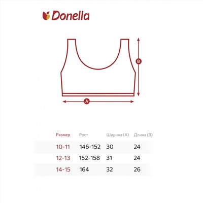 Майка-топ для девочки 2 шт. Donella