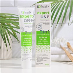 Зубная паста Expert One Family Cosmetics для защиты зубов и дёсен, 170 мл