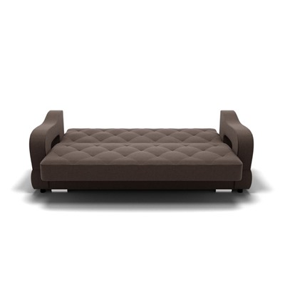 Прямой диван «Бруно 2», с подлокотниками, механизм книжка, НПБ, велюр, галакси лайт 004