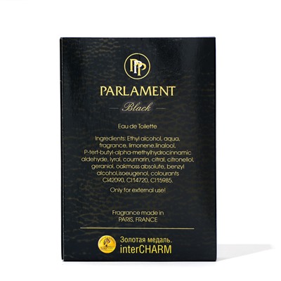 Туалетная вода для мужчин Parlament black, 100 мл