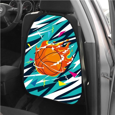 Накидка на сиденье автомобильное  Cartage Баскетбол, ПВХ, 60 х 45 см, европодвес