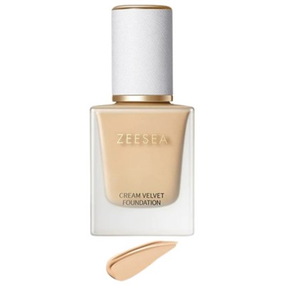 Основа тональная ZeeSea Cream Velvet Liquid Foundation, тон 02 натуральный, 20 г