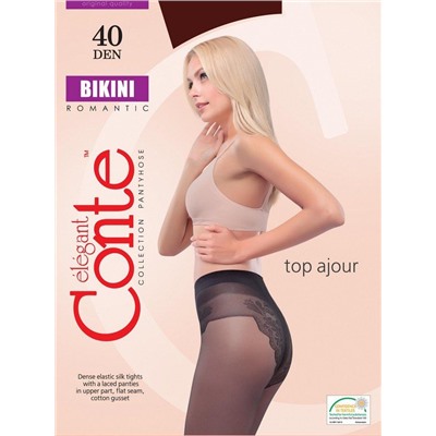 CON-Bikini 40 Колготки CONTE ажур трусики