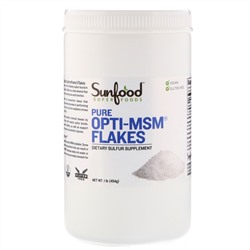 Sunfood, Хлопья с чистым Opti-MSM, 454 г (1 фунт)