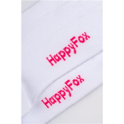 Носки с надписью Happy Fox