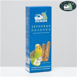Зерновые палочки "Пижон" для птиц, с фруктами, 2 шт, 90 г