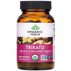 Organic India, Trikatu, 90 вегетарианских капсул