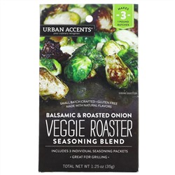 Urban Accents, Смесь приправ Veggie Roaster, бальзамический и жареный лук, 35 г (1,25 унции)