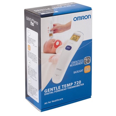 Термометр электронный OMRON Gentle Temp 720 (MC-720-E), инфракрасный, память, звуковой сигнал, белый