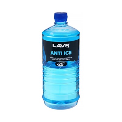 Незамерзающий очиститель стёкол LAVR Anti Ice, -25 С, 1л Ln1310