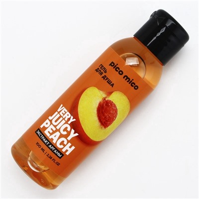 Гель для душа женский Very juicy peach, 100 мл, аромат персика, PICO MICO