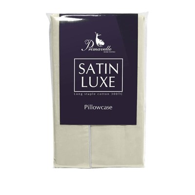 Наволочка Satin Luxe, размер 52х74 см, цвет бежевый