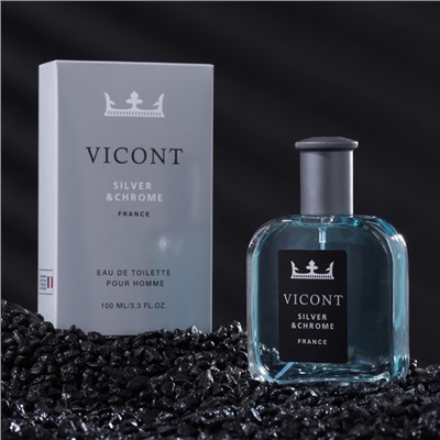 Туалетная вода мужская Vicont Silver&Chrome, 100 мл (по мотивам Chrome Azzaro (Azzaro)