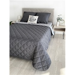 Комплект постельного белья с одеялом New Style КМ-003 графит-серый