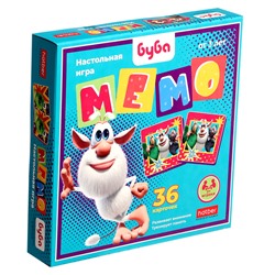 Настольная игра «Мемо. Буба», 36 карточек, от 2 игроков, 3+