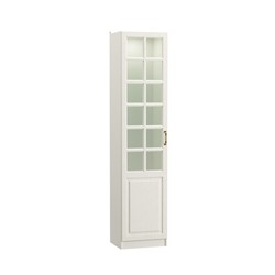 Шкаф-витрина Ливерпуль, 500х414х2203, Белый/Ясень ваниль