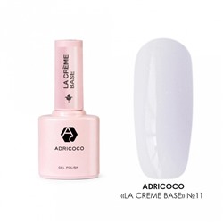 База камуфлирующая Adricoco La Creme Base, с шиммером, №11 нежный лавандовый, 10 мл