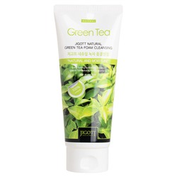 JGT FOAM Пенка для лица с экстрактом зеленого чая JIGOTT NATURAL GREEN TEA FOAM CLEANSING, 180ml брак/ скидка 10% Замята упаковка