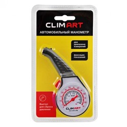 Манометр стрелочный Clim Art, пластиковый