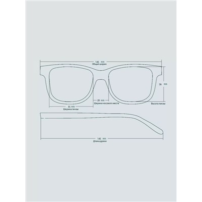 Солнцезащитные очки GRA SUN 103P C3 Серебристые Градиент